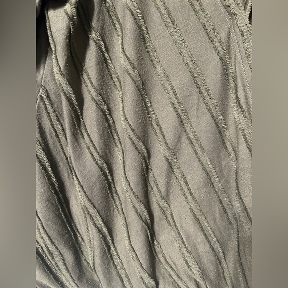 Mauve by Anthropologie Green Textured Wrap Audre Top with Button - Picture 6 of 8